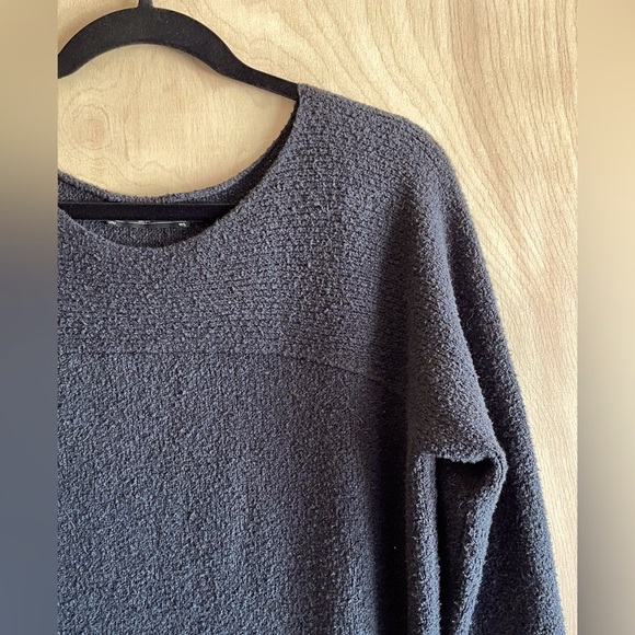 Peruvian Connection Top Tunic Black Pima Cotton Balie Boucle Women’s Sz: M-L - Picture 4 of 14